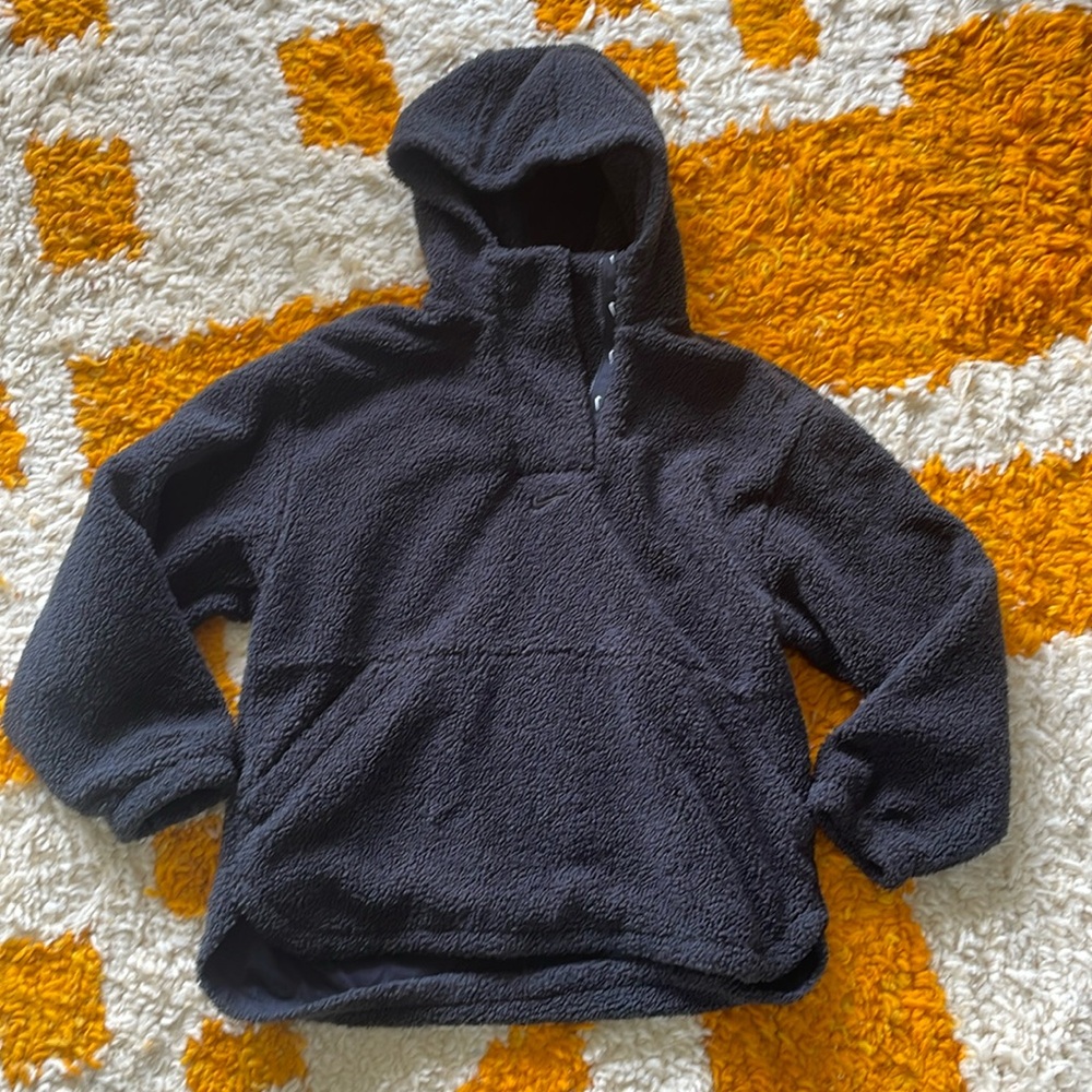 Nike Therma-FIT Black Sherpa Hoodie